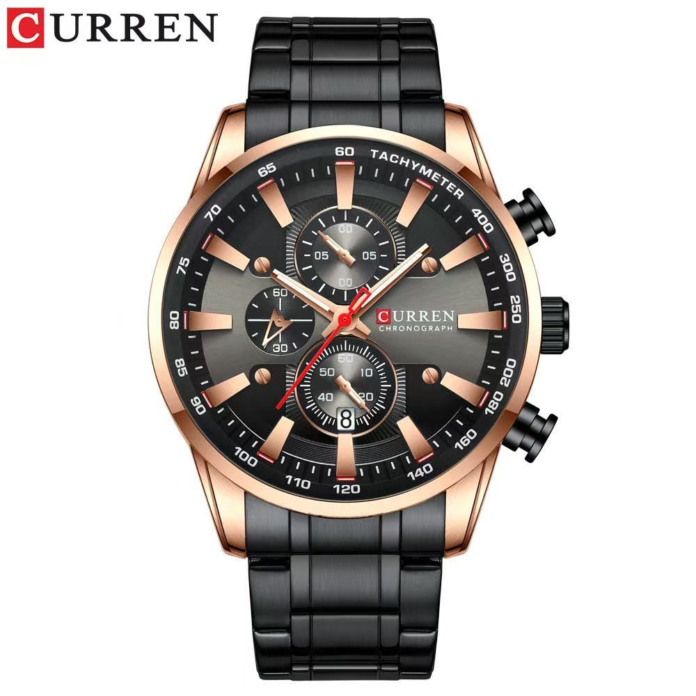 CURREN/Karuien 8351 Men's Six - Hand Multi - Functional Quartz Watch, Waterproof Round Calendar Wristwatch, First - Class Quality, First - Class Service