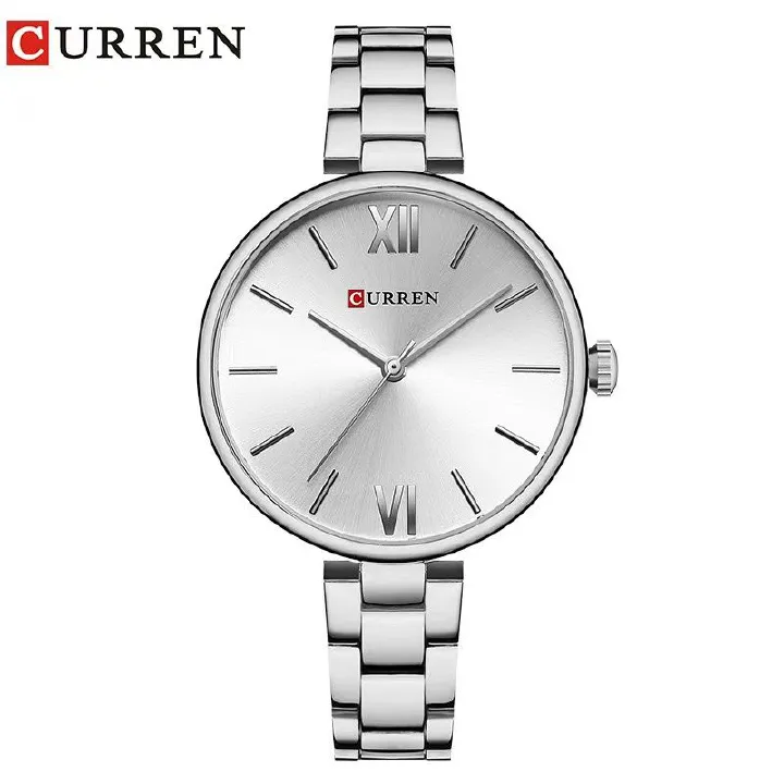 CURREN/Karuien 9017 Waterproof Casual Quartz Watch, Women's Roman Numeral Simple Wristwatch