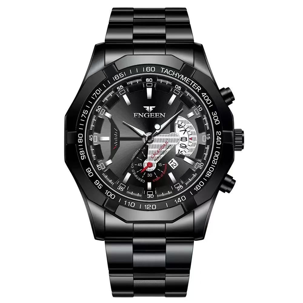 FNGEENS001 Wristwatch Waterproof Non-Mechanical Watch Large Dial Watch Super Large New Calendar Shopee Watch Creative Technology