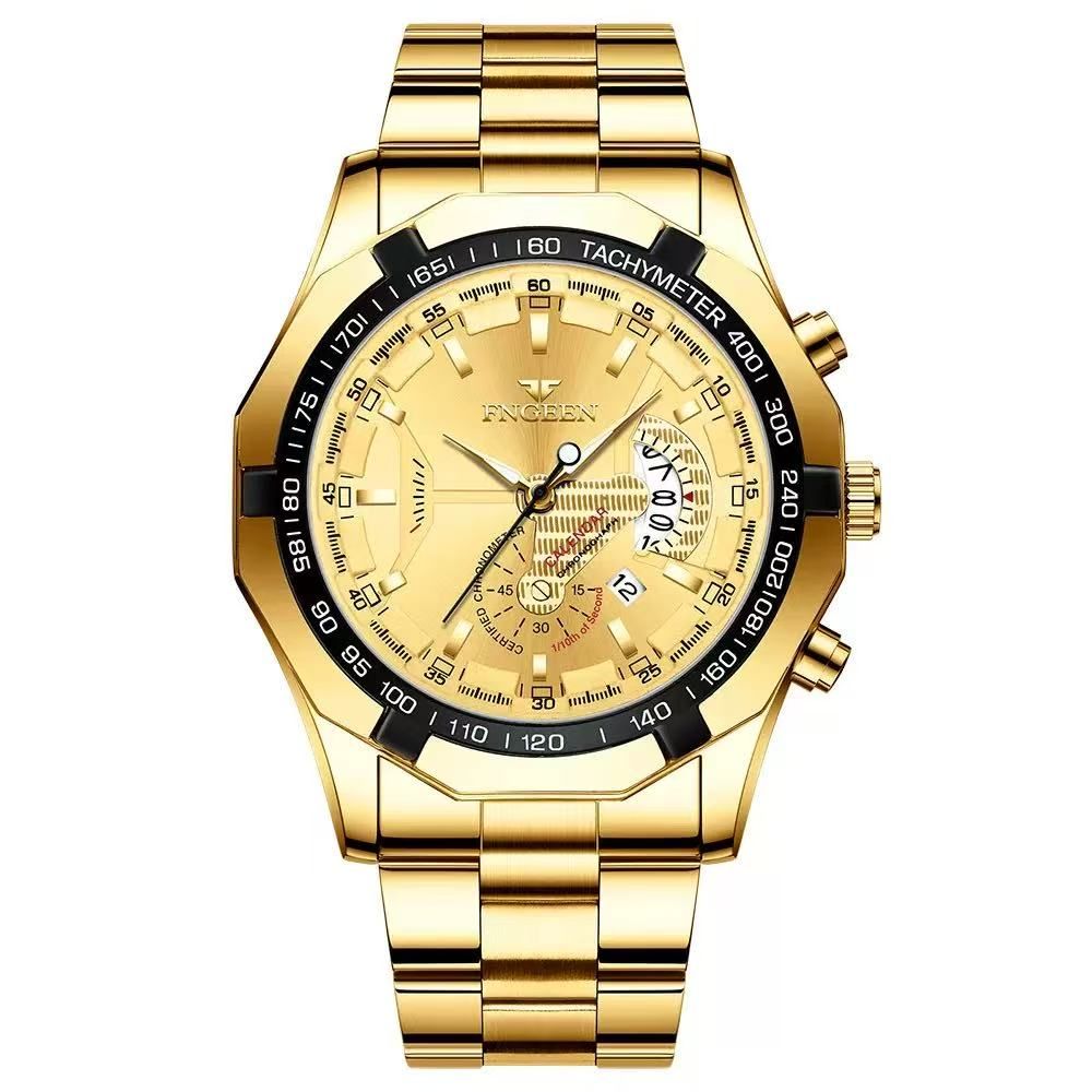 FNGEENS001 Wristwatch Waterproof Non-Mechanical Watch Large Dial Watch Super Large New Calendar Shopee Watch Creative Technology