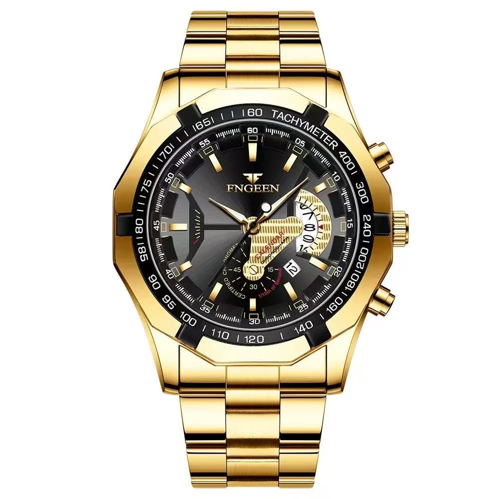 FNGEENS001 Wristwatch Waterproof Non-Mechanical Watch Large Dial Watch Super Large New Calendar Shopee Watch Creative Technology