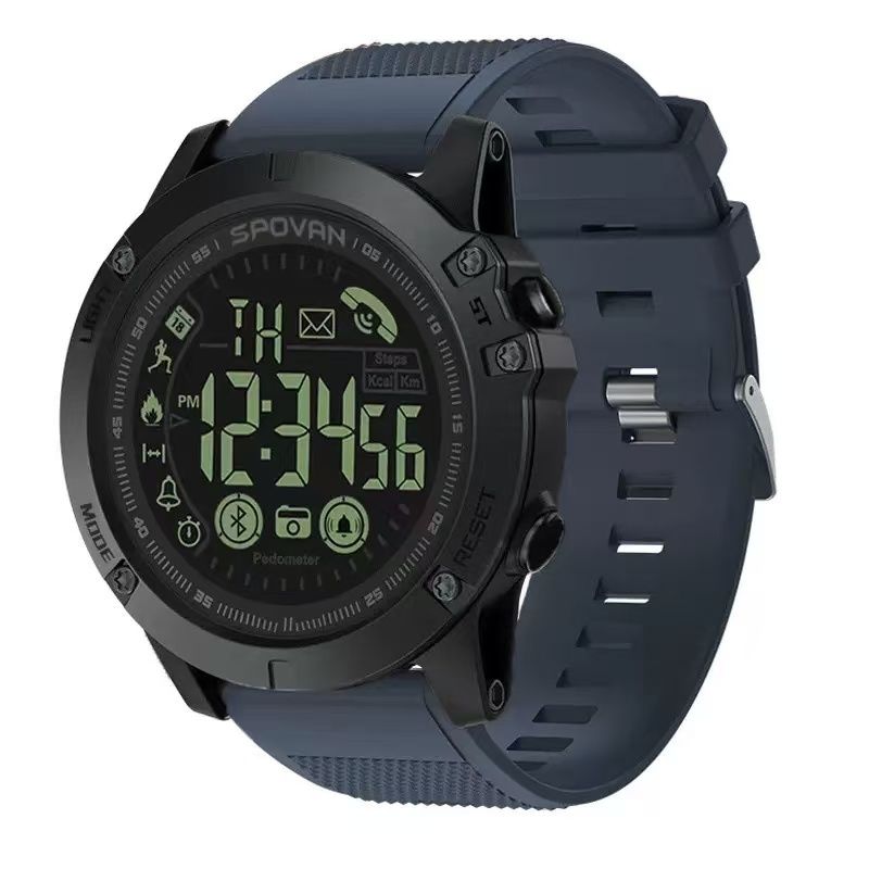 Spovan Bluetooth Smart Watch Sports Reminder Step Counter Waterproof Outdoor Leisure Watch Multi-Functional PR1-2