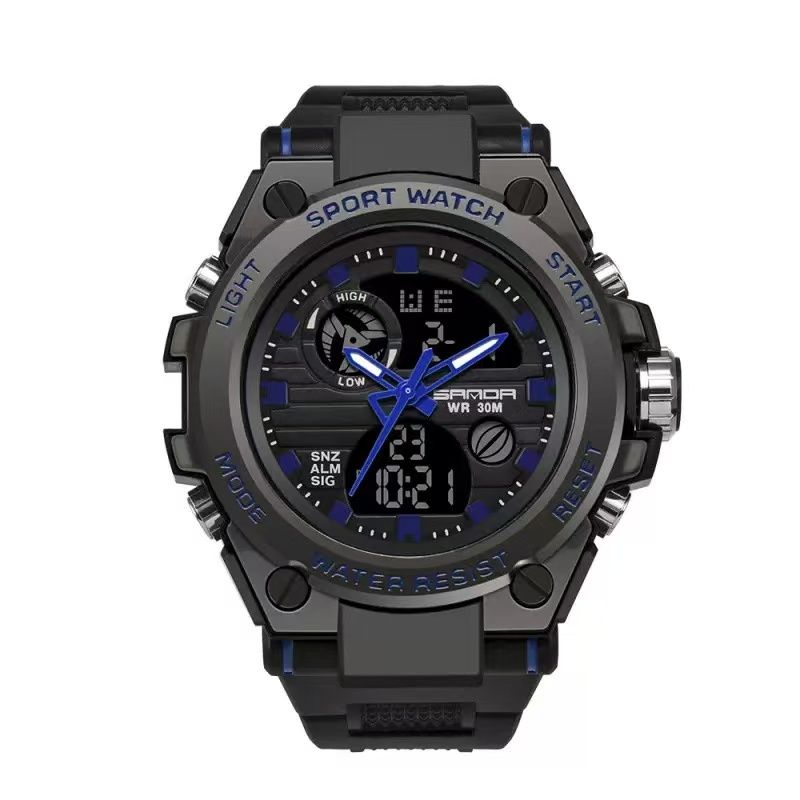SANDA 739 Multi - functional Waterproof Electronic Sports Watch, a Hot - selling Watch with Sports Style