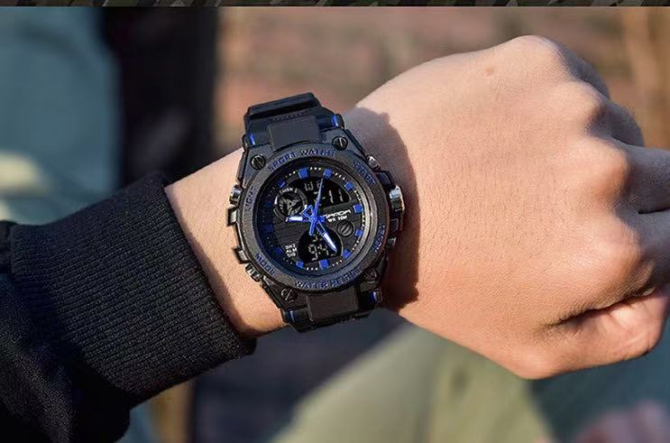 SANDA 739 Multi - functional Waterproof Electronic Sports Watch, a Hot - selling Watch with Sports Style