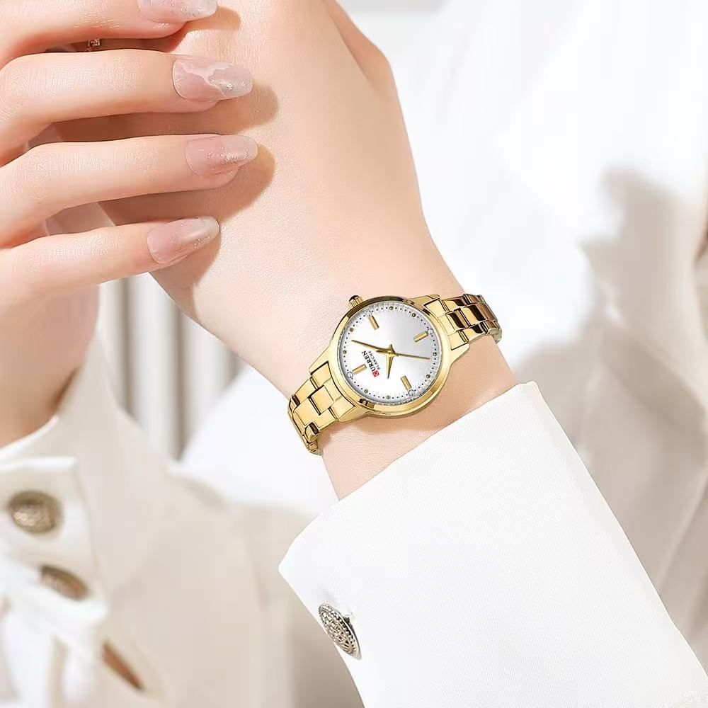 CURREN/Karine 9094 Small Dial Compact Women's Watch Waterproof Round Watch Ladies' Wristwatch Minimalist Women's Watch