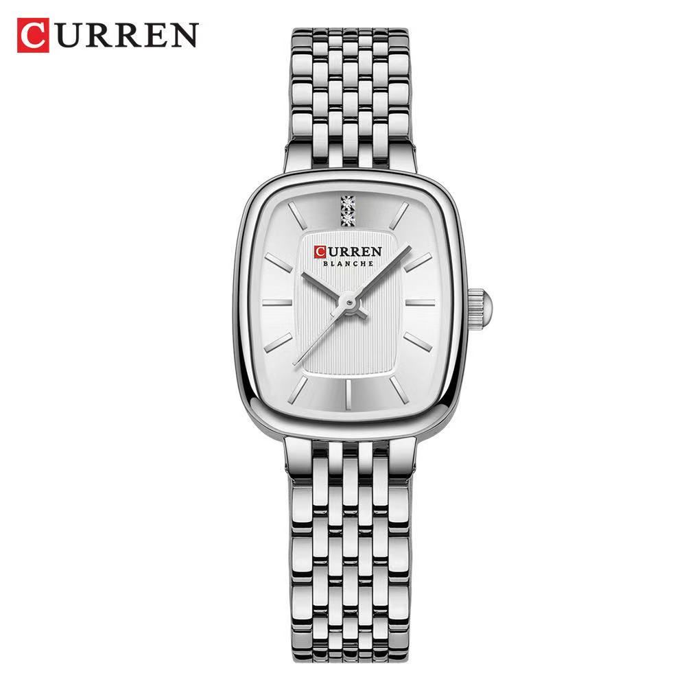 CURREN/Car瑞恩 9093 Ladies' Square Waterproof Watch Simple Casual Women's Watch Foreign Trade Ladies' Watch