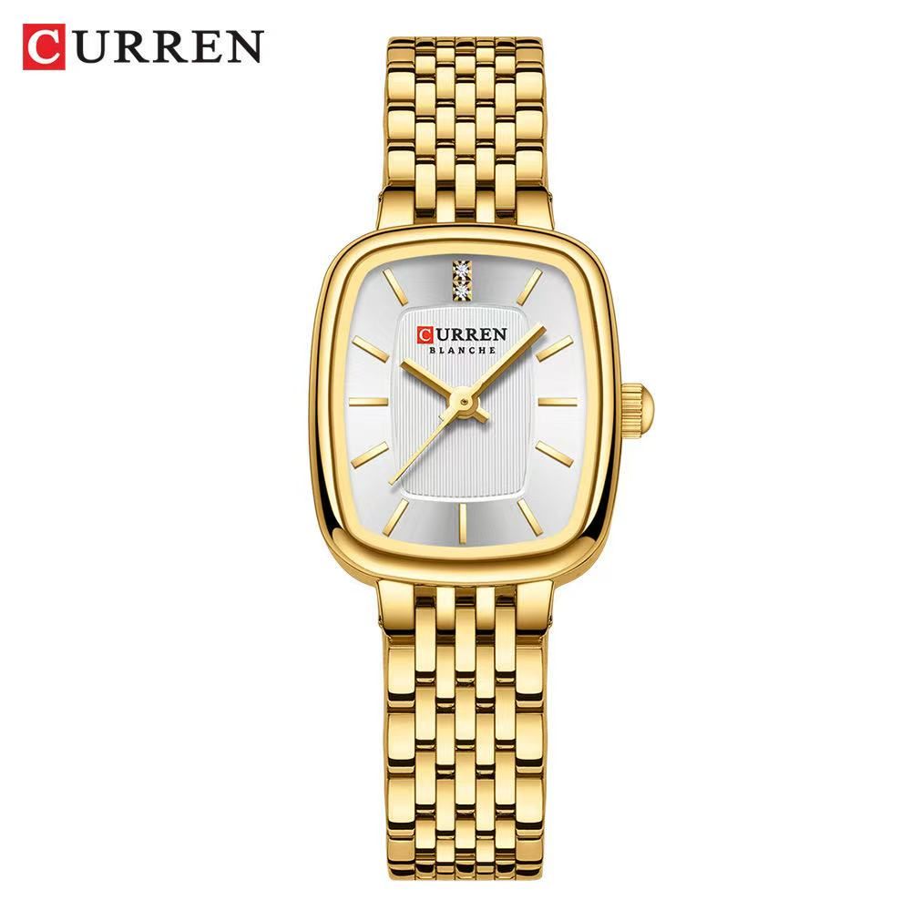 CURREN/Car瑞恩 9093 Ladies' Square Waterproof Watch Simple Casual Women's Watch Foreign Trade Ladies' Watch