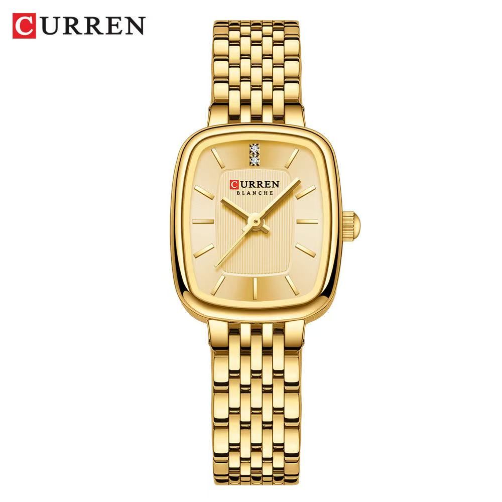 CURREN/Car瑞恩 9093 Ladies' Square Waterproof Watch Simple Casual Women's Watch Foreign Trade Ladies' Watch