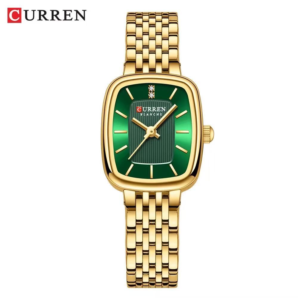 CURREN/Car瑞恩 9093 Ladies' Square Waterproof Watch Simple Casual Women's Watch Foreign Trade Ladies' Watch