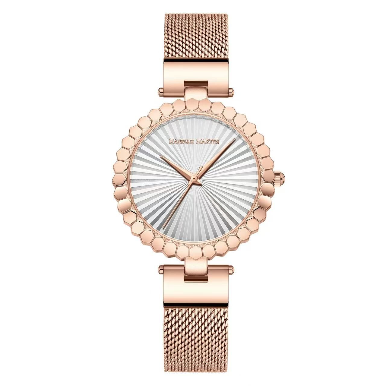 2025 New Hannah Martin 1571 Japanese Movement Waterproof Fashion Minimalist Niche Ladies' Quartz Watch With Japanese Movement
