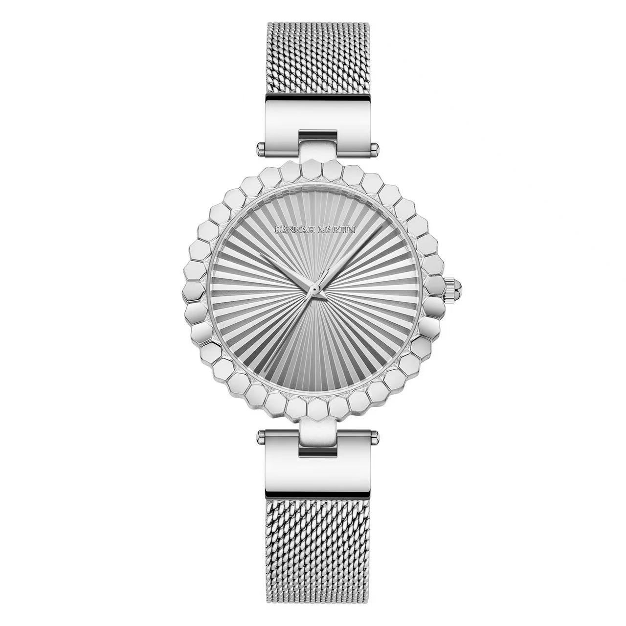 2025 New Hannah Martin 1571 Japanese Movement Waterproof Fashion Minimalist Niche Ladies' Quartz Watch With Japanese Movement