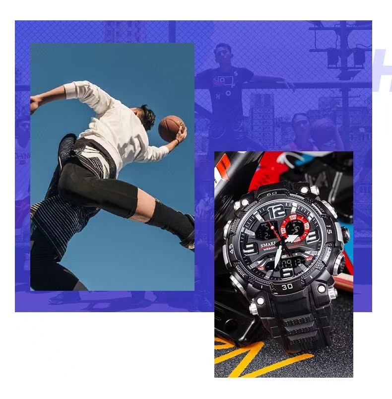 Smael 1921 Smaier Dual-Display Electronic Watch For Teenagers And Students, Waterproof, Sports, Wholesale, Luminous, Alarm Clock, Calendar, Adopting Japanese Movement And Organic Glass Mirror