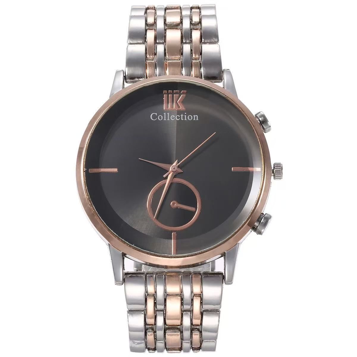 3-Piece Mature Business Men's PU Leather Watch And Wallet Set, Matched With Various Handmade Gift Box Black Cloth Set Gifts