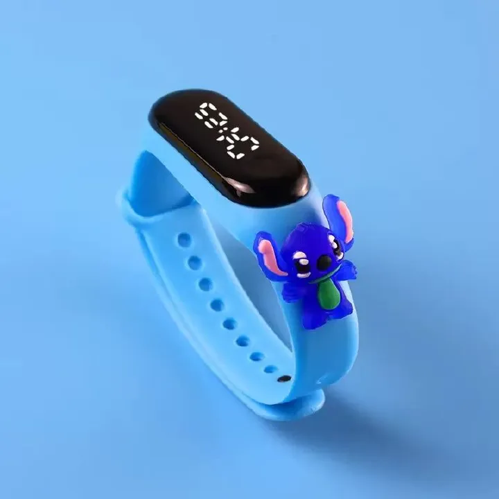 Kids Waterproof Cartoon LED Electronic Watch - Primary & Secondary School Students Silicone Band Sports Touch Wristband Watch