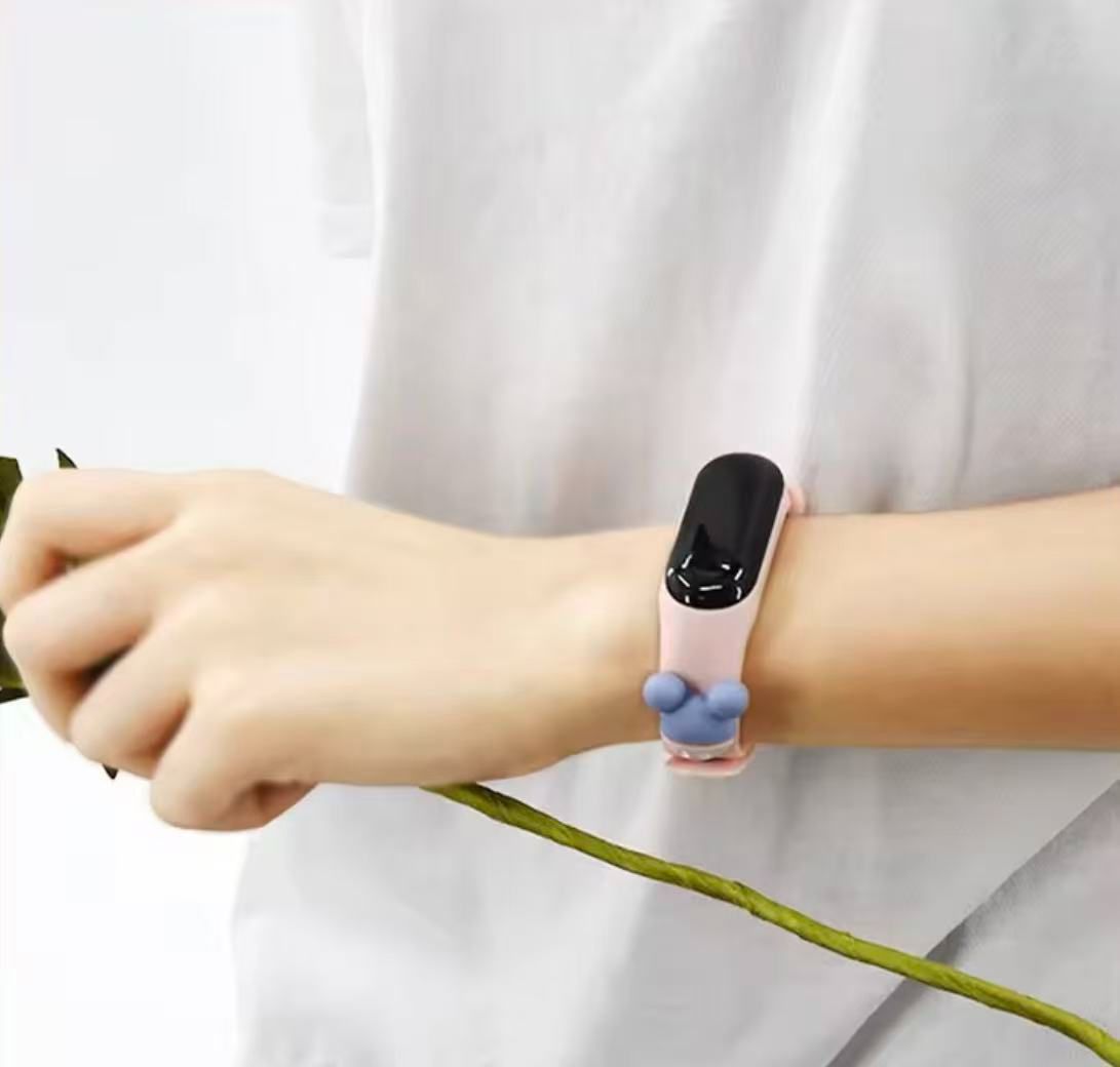 Kids Waterproof Cartoon LED Electronic Watch - Primary & Secondary School Students Silicone Band Sports Touch Wristband Watch