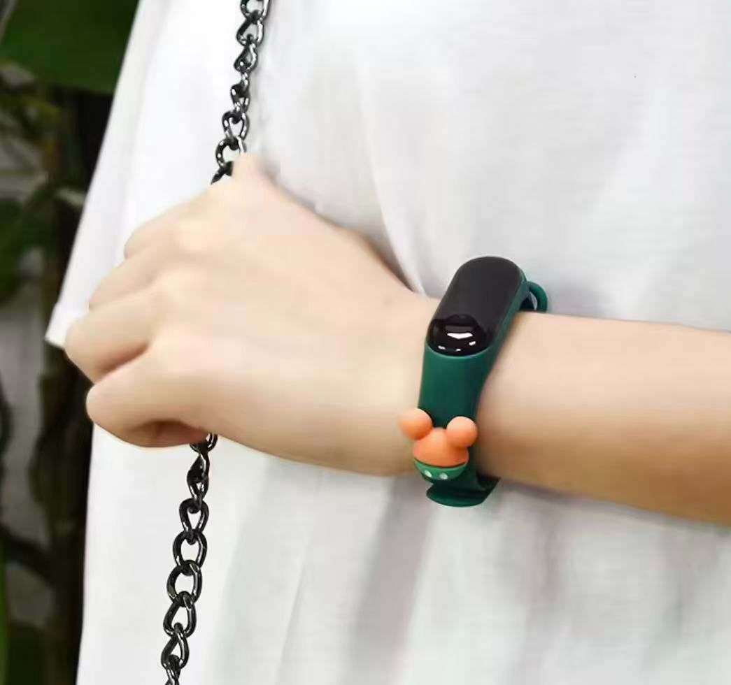 Kids Waterproof Cartoon LED Electronic Watch - Primary & Secondary School Students Silicone Band Sports Touch Wristband Watch