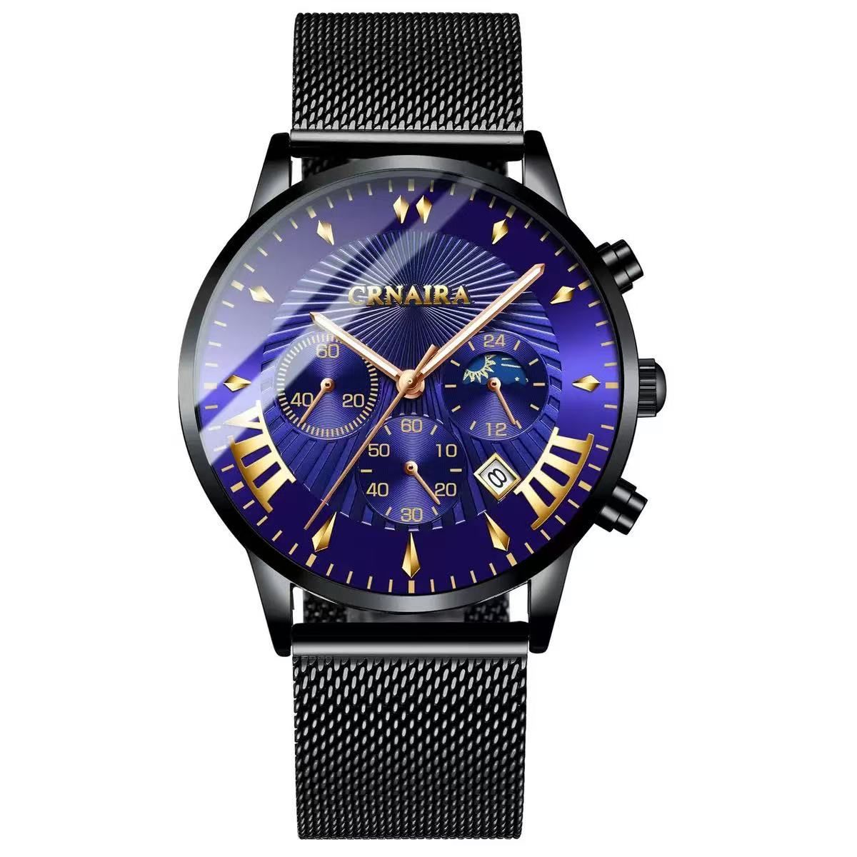 CRNAIRA C829 New Cross-Border Business Men's Watch Automatic Quartz Watch Water-Resistant Hot-Selling Model