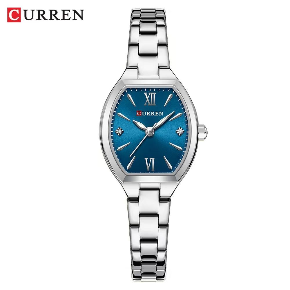 2025 New CURREN 9112 Women's Watch - Barrel-Shaped, Water-Resistant, Casual Minimalist, Roman Numeral Quartz