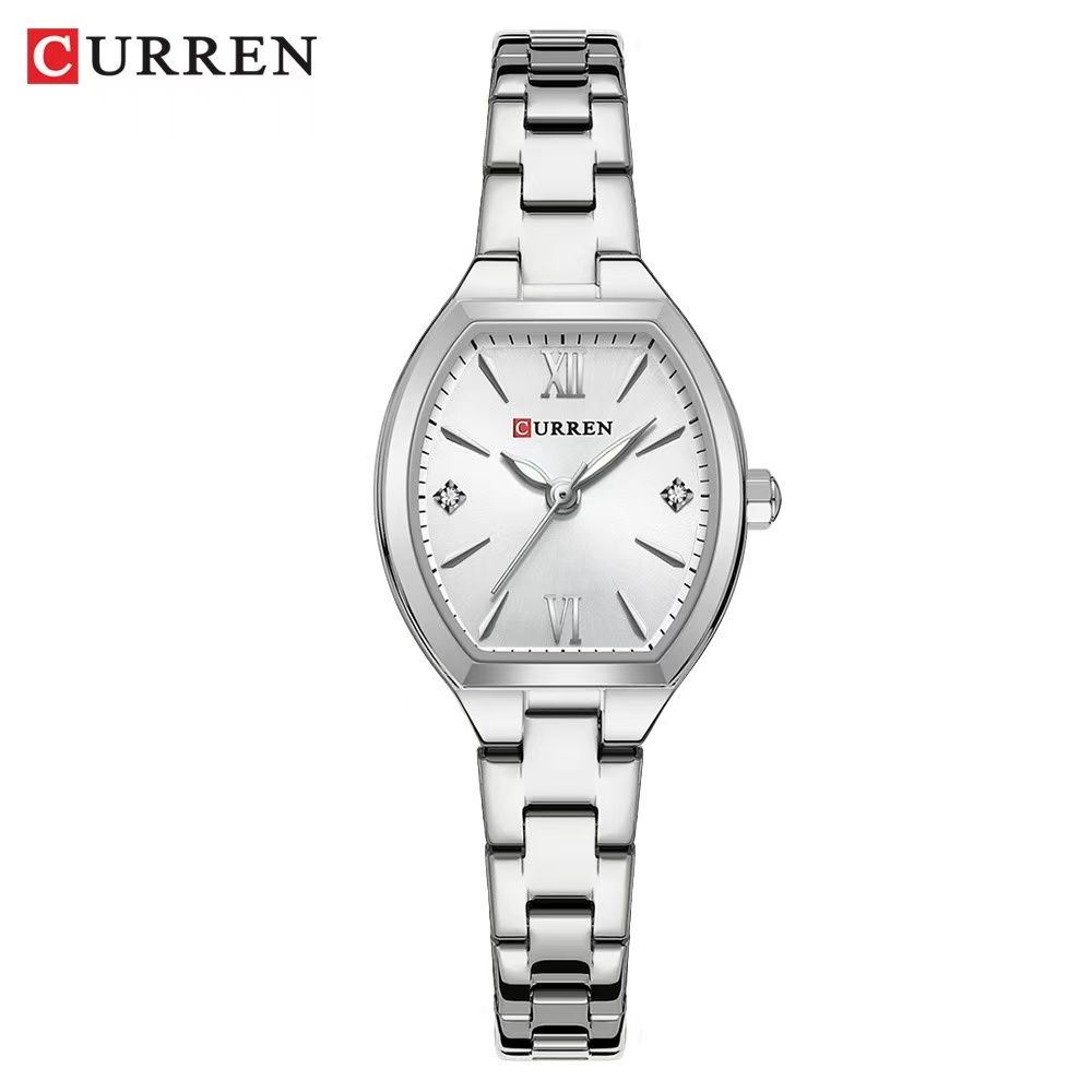 2025 New CURREN 9112 Women's Watch - Barrel-Shaped, Water-Resistant, Casual Minimalist, Roman Numeral Quartz