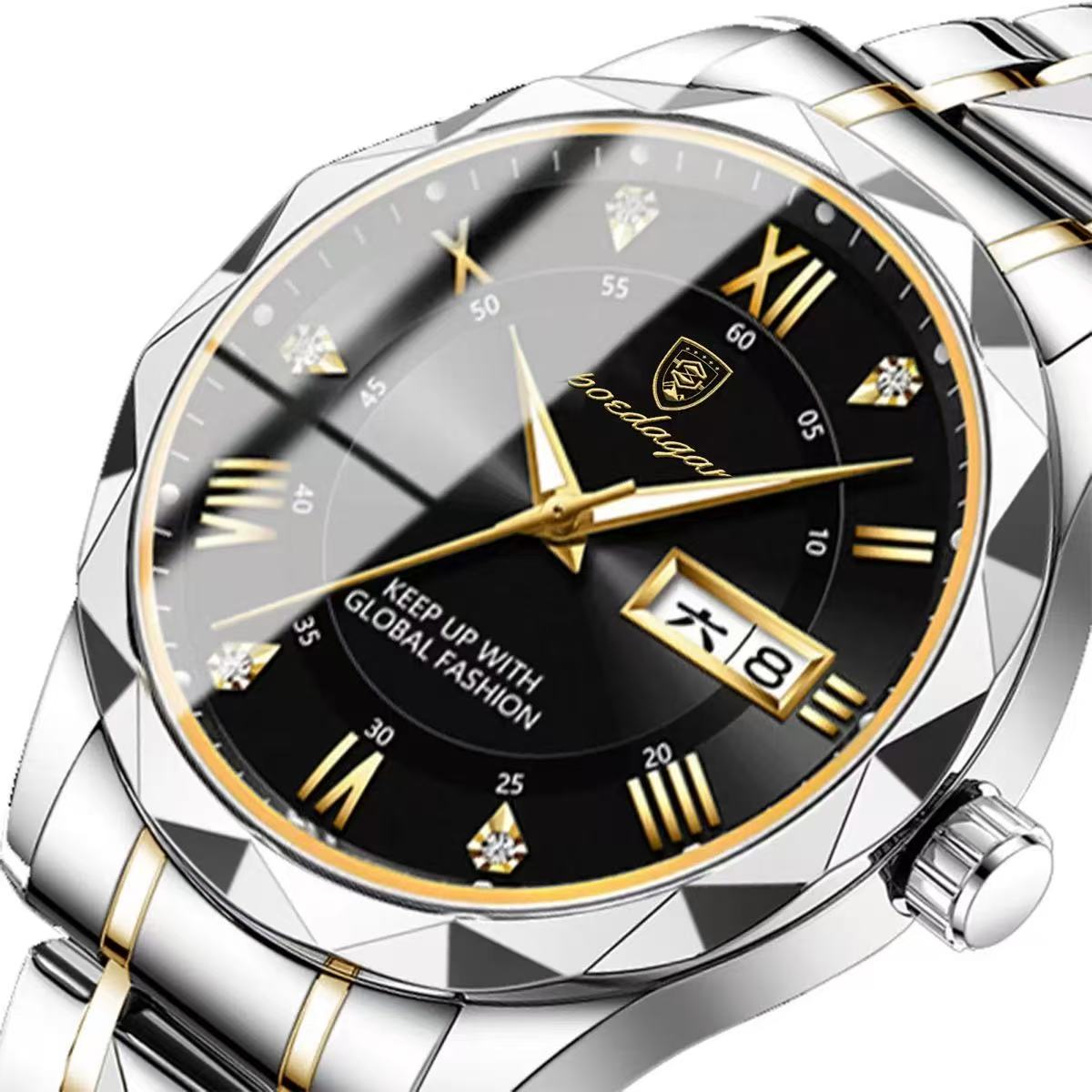 POEDAGAR 615 Luxury Men's Watch Business Top Brand Men's Watch Waterproof Luminous Date Week Quartz Men's Watch