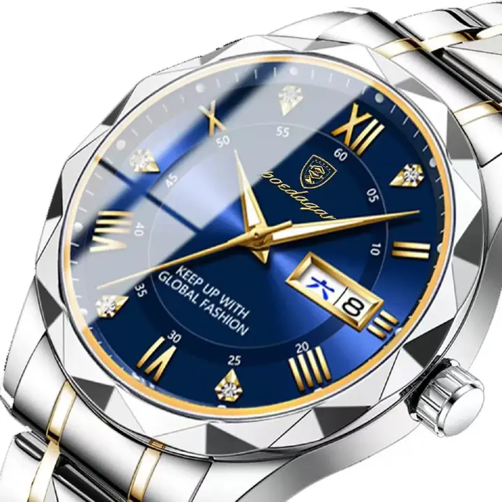 POEDAGAR 615 Luxury Men's Watch Business Top Brand Men's Watch Waterproof Luminous Date Week Quartz Men's Watch