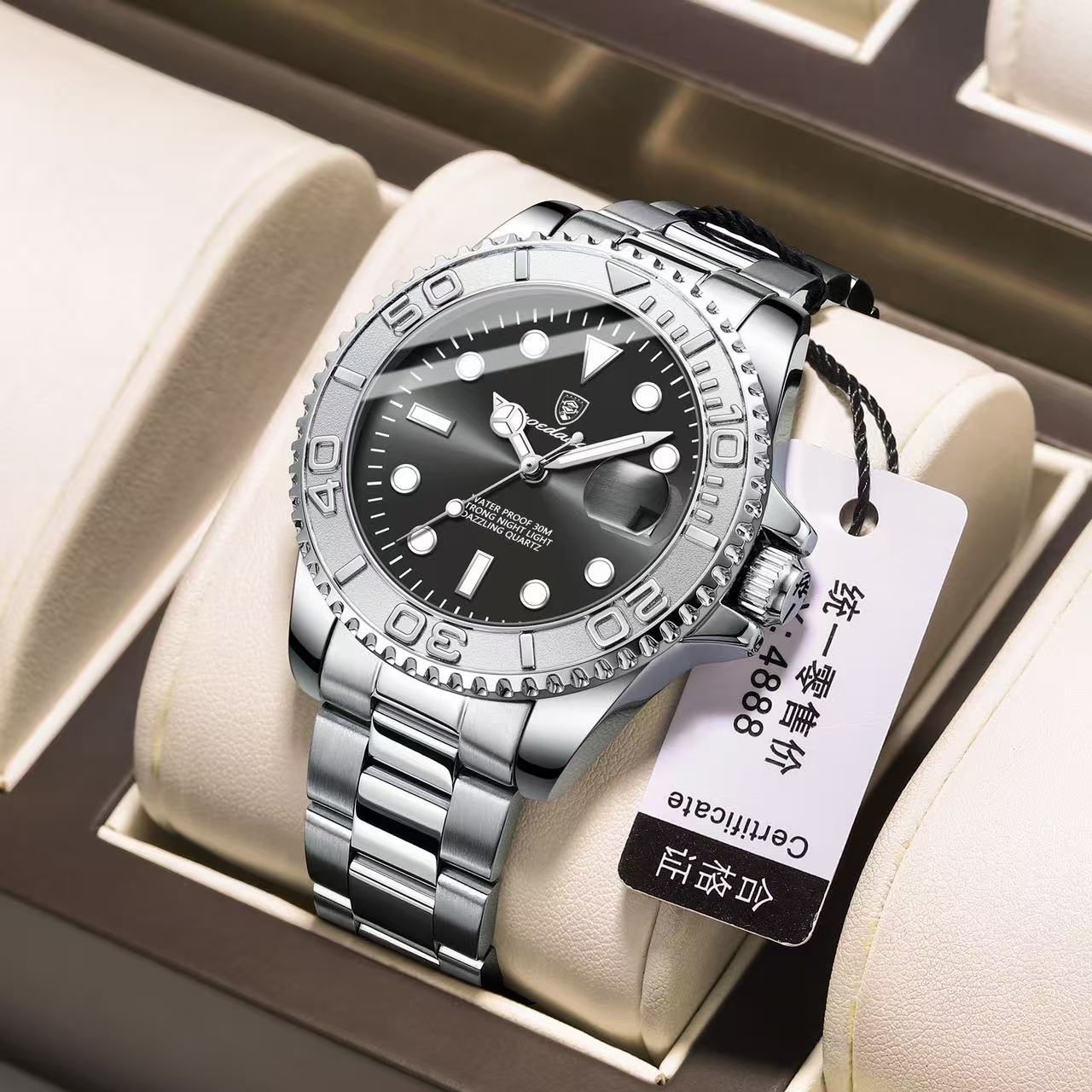 New Poedagar 680 New Fashion Luxury Men Wristwatch Waterproof Luminous Quartz Watches Stainless Steel Watch
No reviews yet