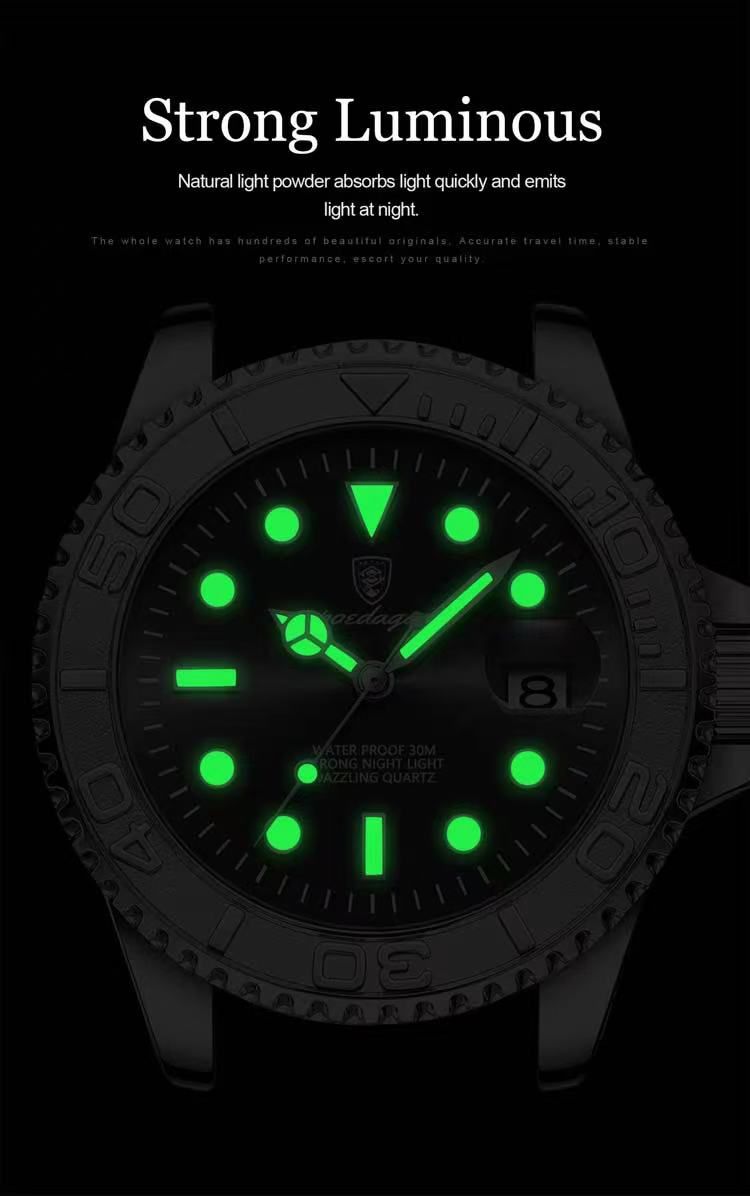 New Poedagar 680 New Fashion Luxury Men Wristwatch Waterproof Luminous Quartz Watches Stainless Steel Watch
No reviews yet