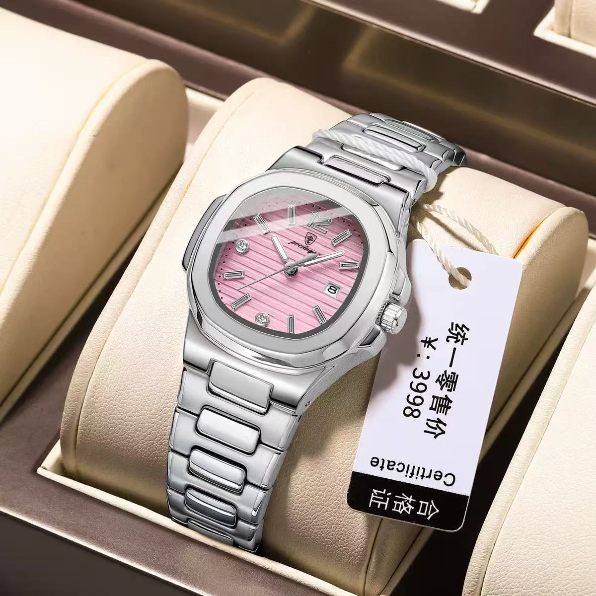 POEDAGAR 708 Watch Sports Quartz Ladies Watch for Women Ladies Quartz Watch Luminous Waterproof Stainless Steel Customization