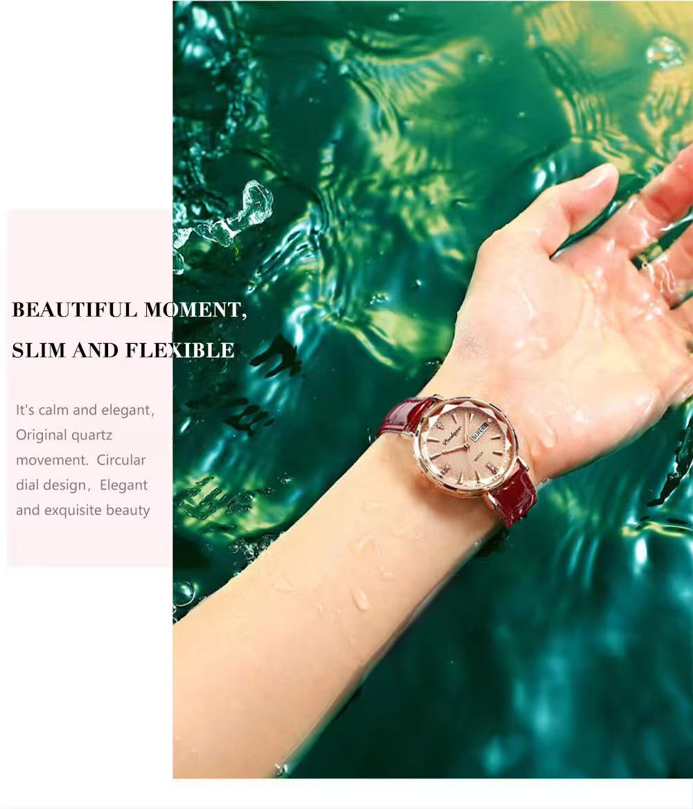 POEDAGAR 312 High Quality Women's Watch Waterproof Luminous Shock Ladies Watch Stainless Steel Quartz Watch Women Wrist Luxury