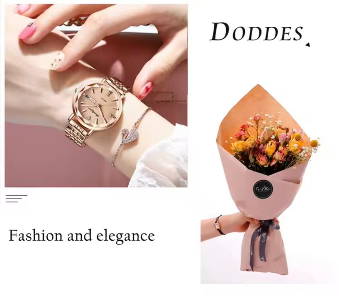 POEDAGAR 312 High Quality Women's Watch Waterproof Luminous Shock Ladies Watch Stainless Steel Quartz Watch Women Wrist Luxury