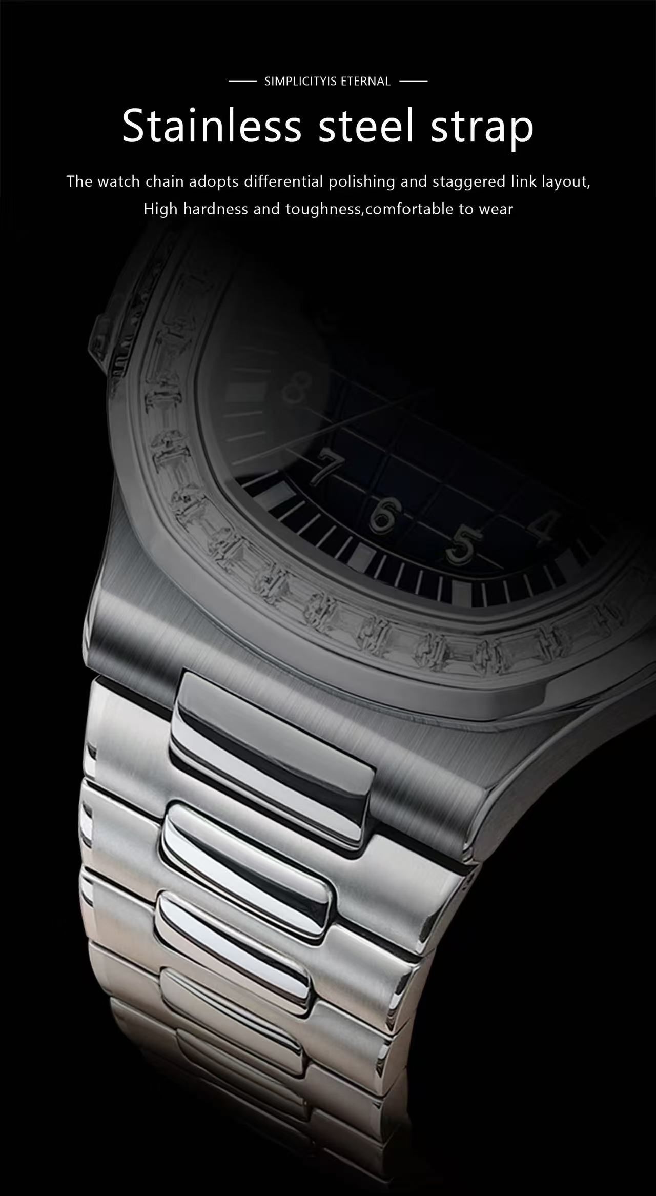 POEDAGAR 925 Hot New Trendy Classic Men Watch Stainless Steel Quartz Watches Waterproof Luminous Watch for Men Masculino Clock