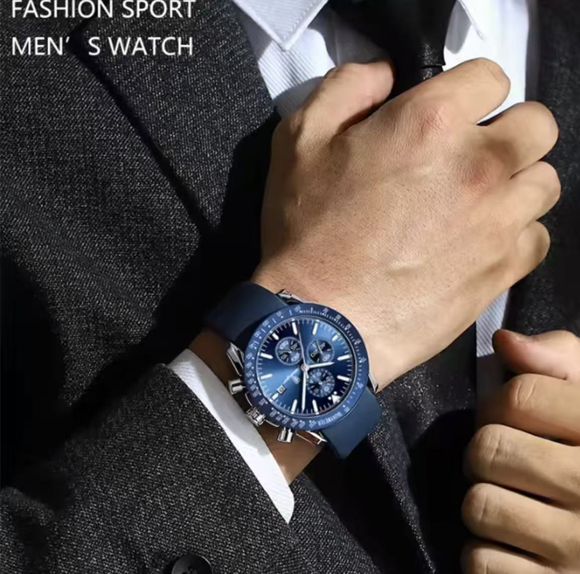 POEDAGAR P988 988 Luxury Chronograph Quartz Watch Low Price Luminous Hands Date Week Sport Wrist Watches for Men Montre Relojes