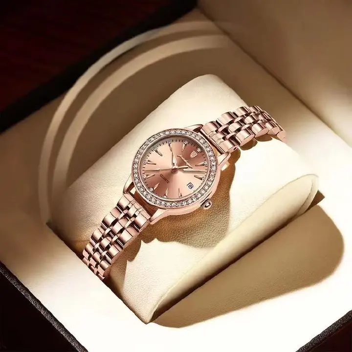 POEDAGAR 366 Fashion Ladies Diamond Watch Waterproof Stainless Steel Bracelet Women Watches Quartz Charming Wristwatches