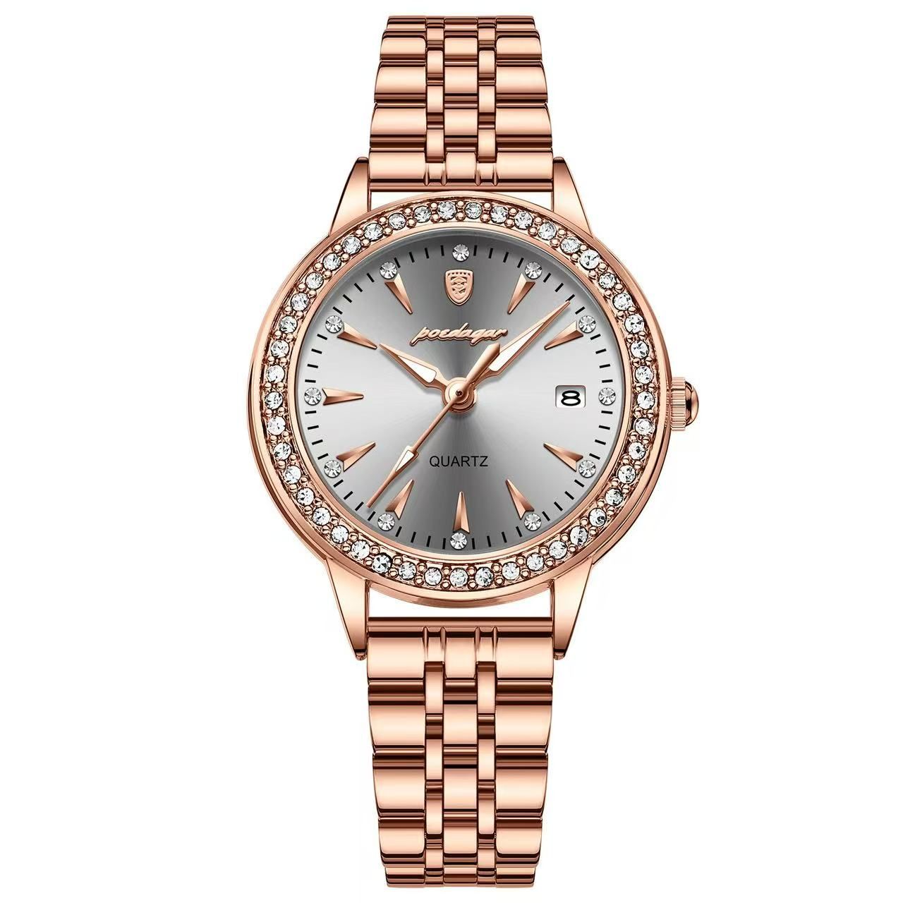 POEDAGAR 366 Fashion Ladies Diamond Watch Waterproof Stainless Steel Bracelet Women Watches Quartz Charming Wristwatches