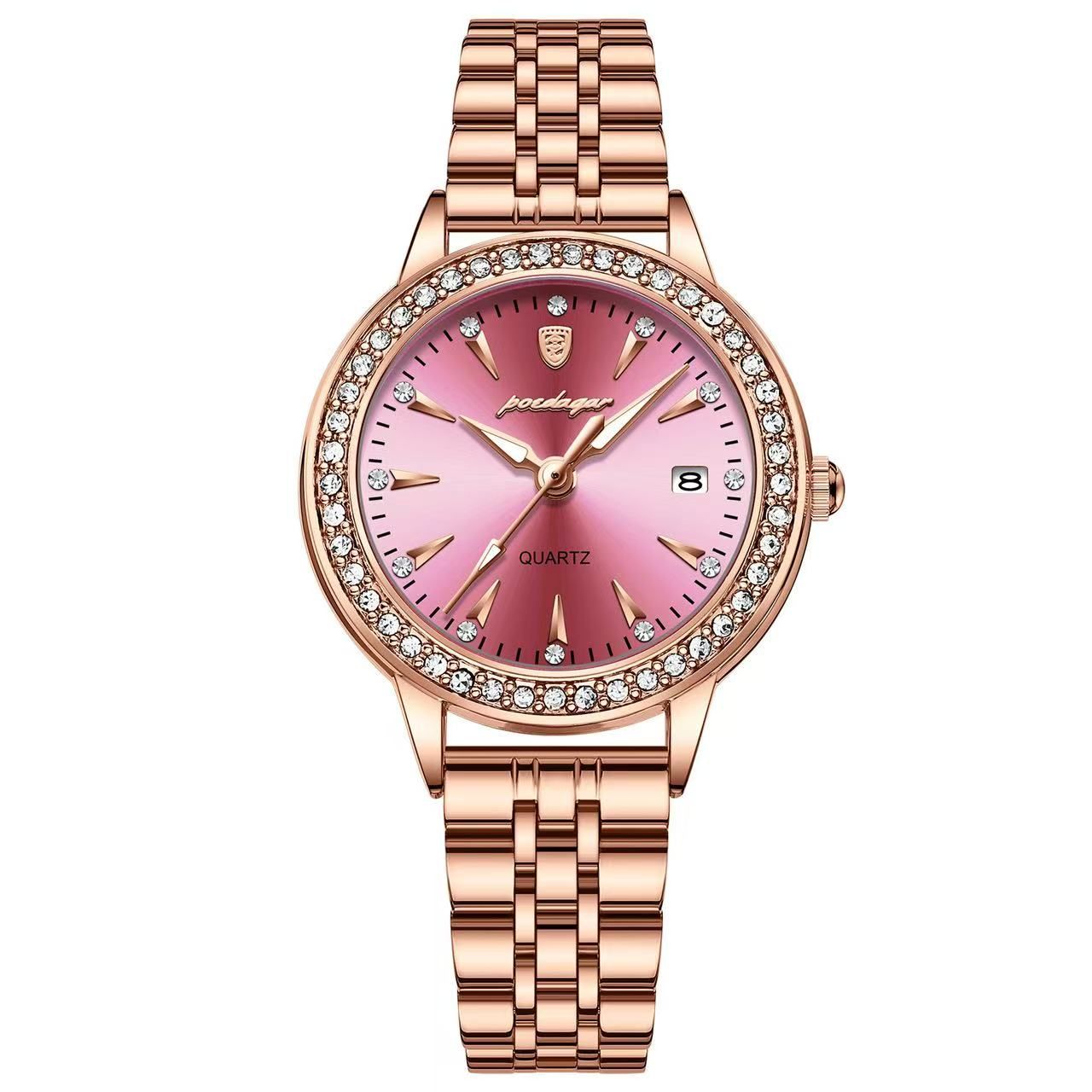 POEDAGAR 366 Fashion Ladies Diamond Watch Waterproof Stainless Steel Bracelet Women Watches Quartz Charming Wristwatches