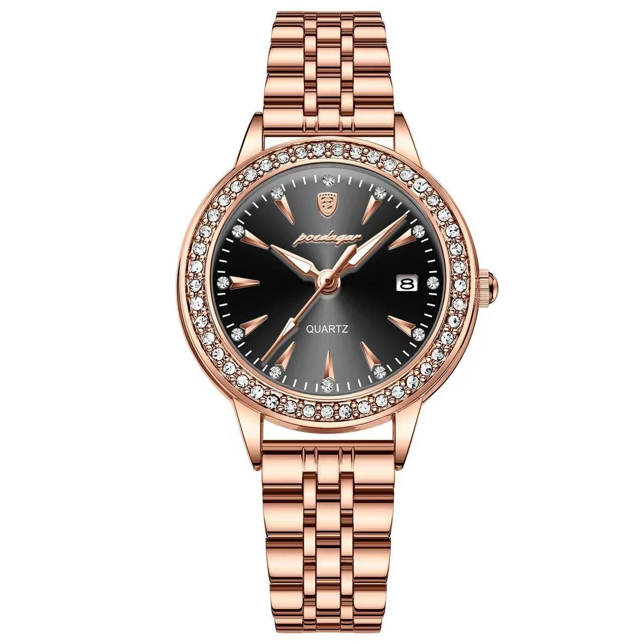 POEDAGAR 366 Fashion Ladies Diamond Watch Waterproof Stainless Steel Bracelet Women Watches Quartz Charming Wristwatches