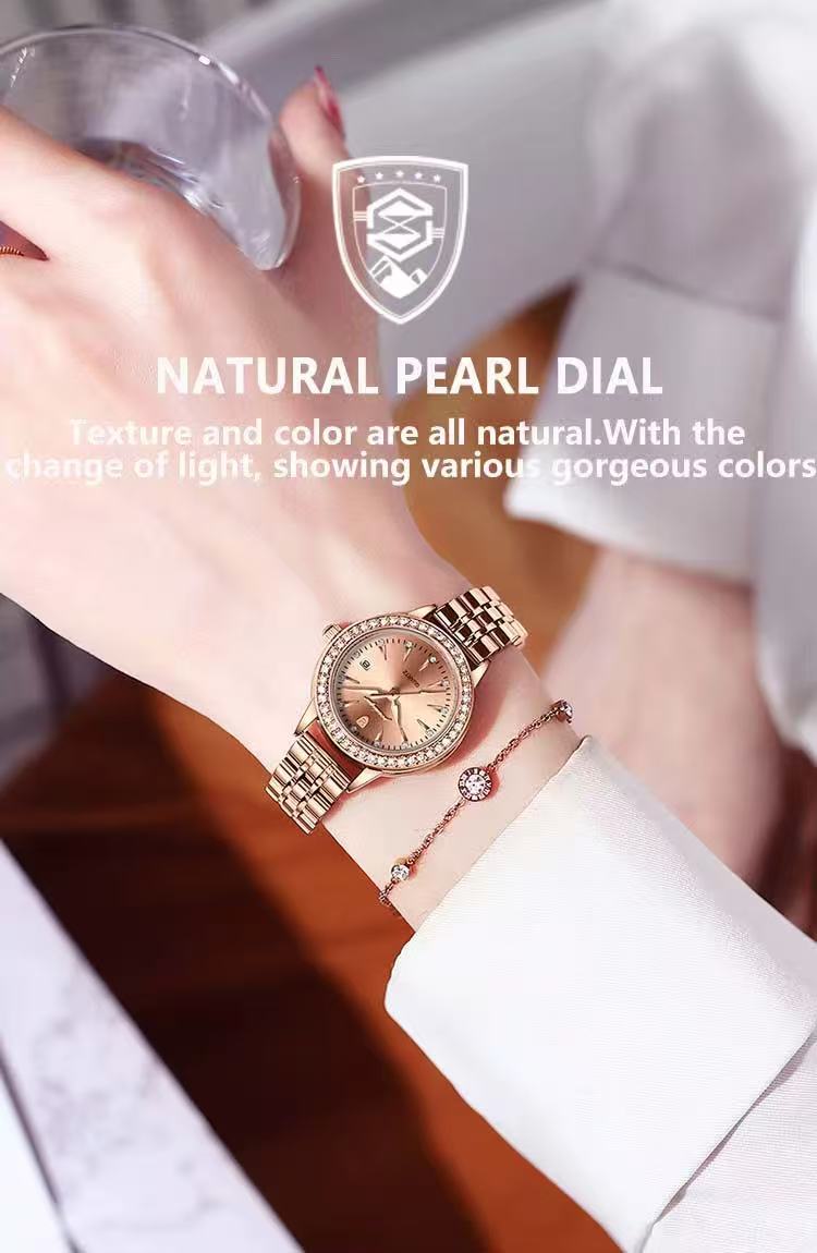 POEDAGAR 366 Fashion Ladies Diamond Watch Waterproof Stainless Steel Bracelet Women Watches Quartz Charming Wristwatches