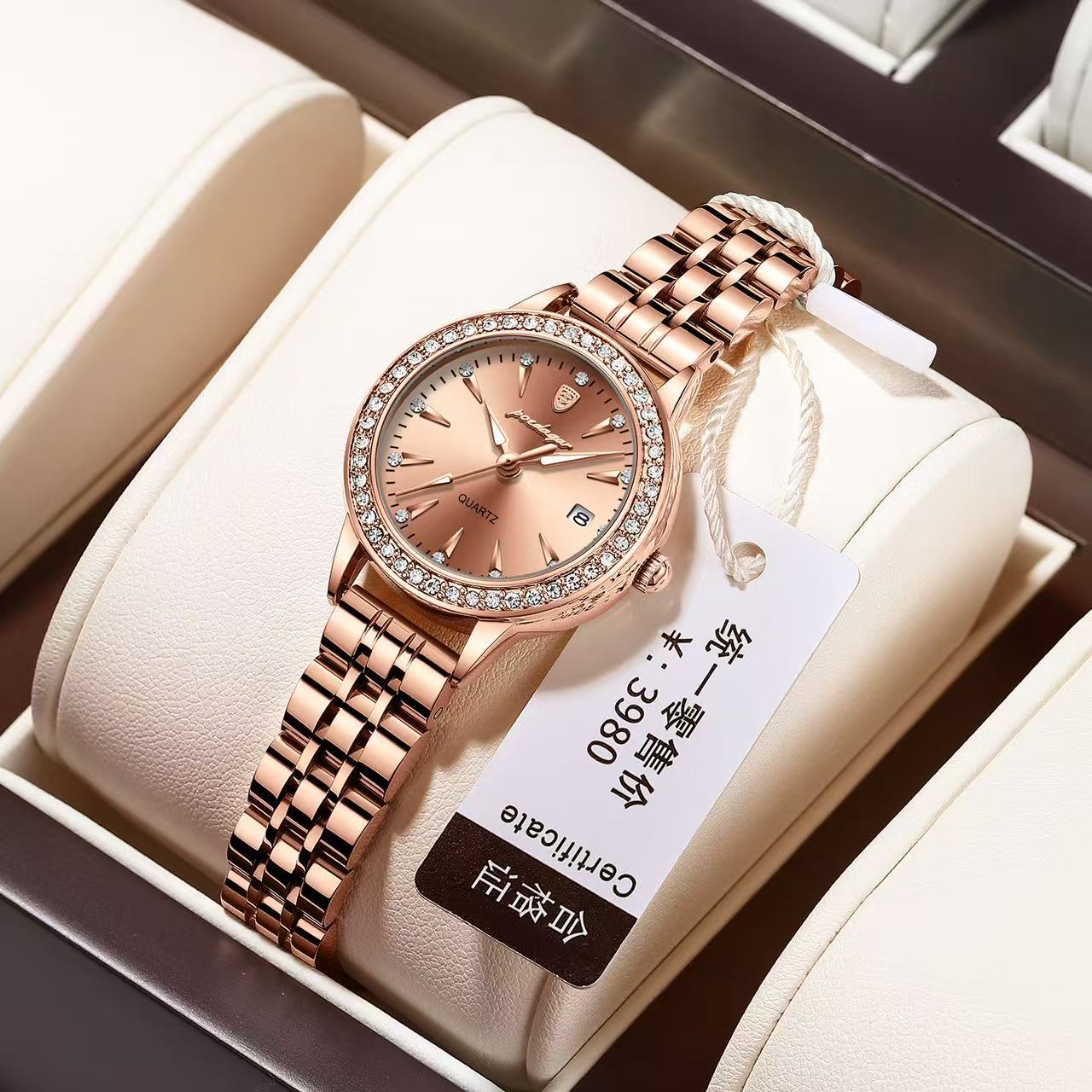 POEDAGAR 366 Fashion Ladies Diamond Watch Waterproof Stainless Steel Bracelet Women Watches Quartz Charming Wristwatches