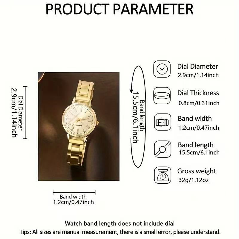 2pcs Set Women Quartz Watch With Bracelet Fashion Ladies Watches With Bracelet Set