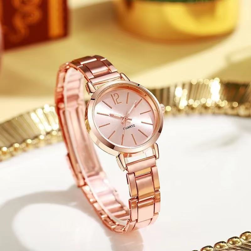 2pcs Set Women Quartz Watch With Bracelet Fashion Ladies Watches With Bracelet Set