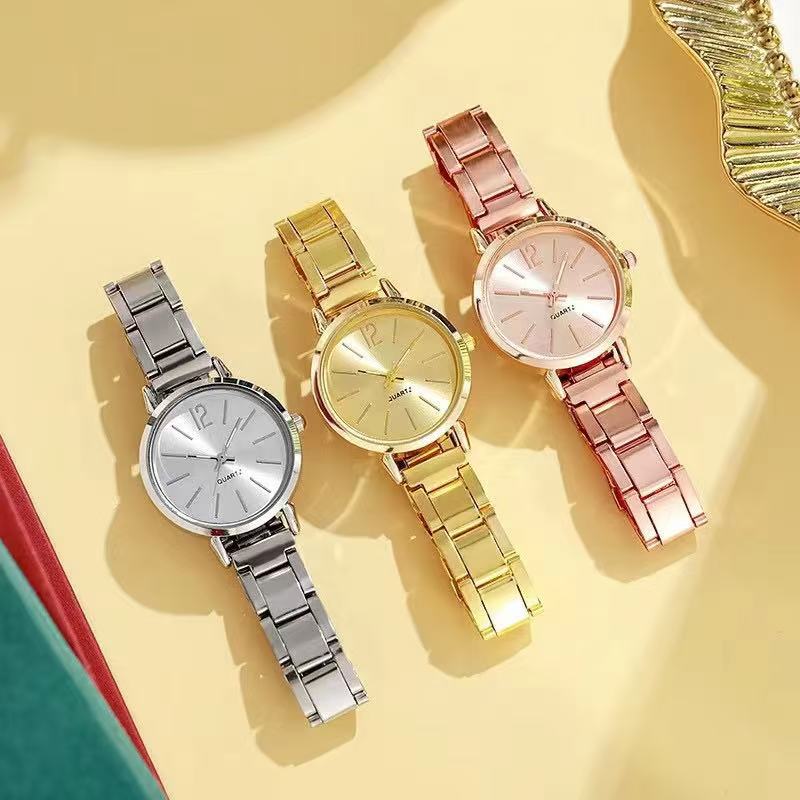 2pcs Set Women Quartz Watch With Bracelet Fashion Ladies Watches With Bracelet Set
