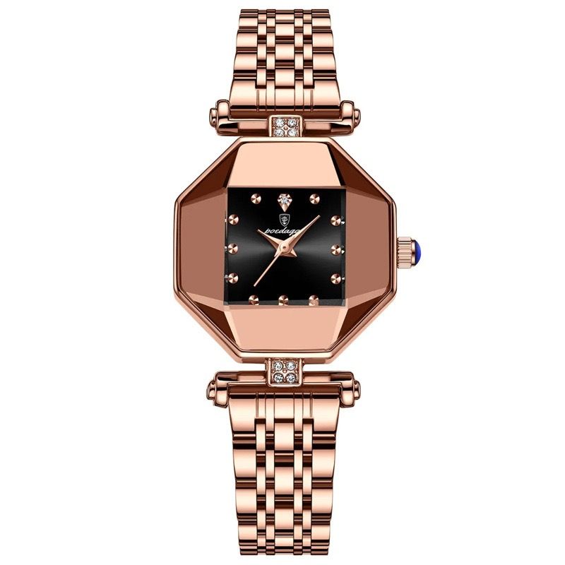 POEDAGAR Women Watches Fashion Luxury Stainless Stain Waterproof for Quartz Watches Top Brand Custom Rose Gold Ladies Wristwatch