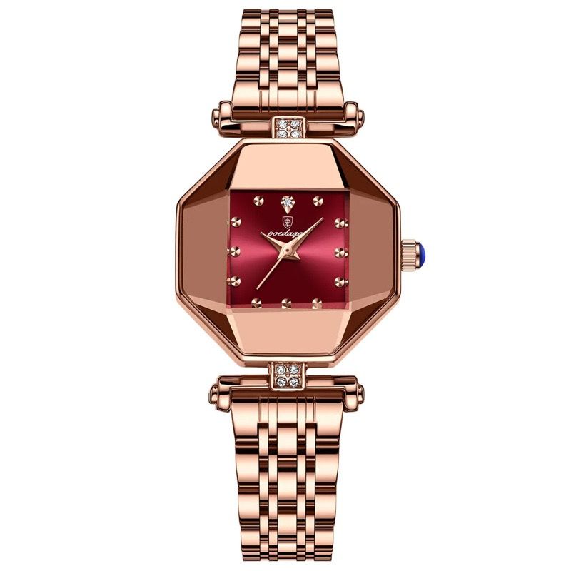 POEDAGAR Women Watches Fashion Luxury Stainless Stain Waterproof for Quartz Watches Top Brand Custom Rose Gold Ladies Wristwatch