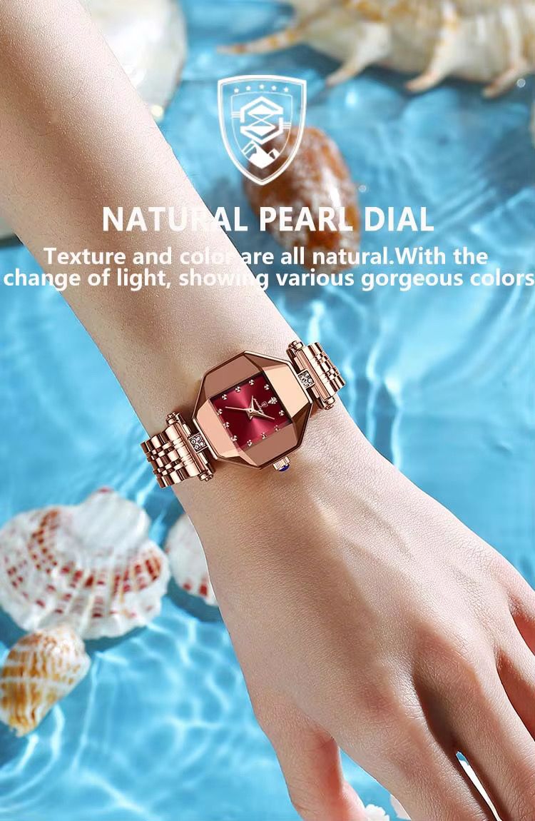 POEDAGAR Women Watches Fashion Luxury Stainless Stain Waterproof for Quartz Watches Top Brand Custom Rose Gold Ladies Wristwatch