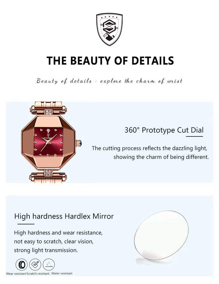 POEDAGAR Women Watches Fashion Luxury Stainless Stain Waterproof for Quartz Watches Top Brand Custom Rose Gold Ladies Wristwatch