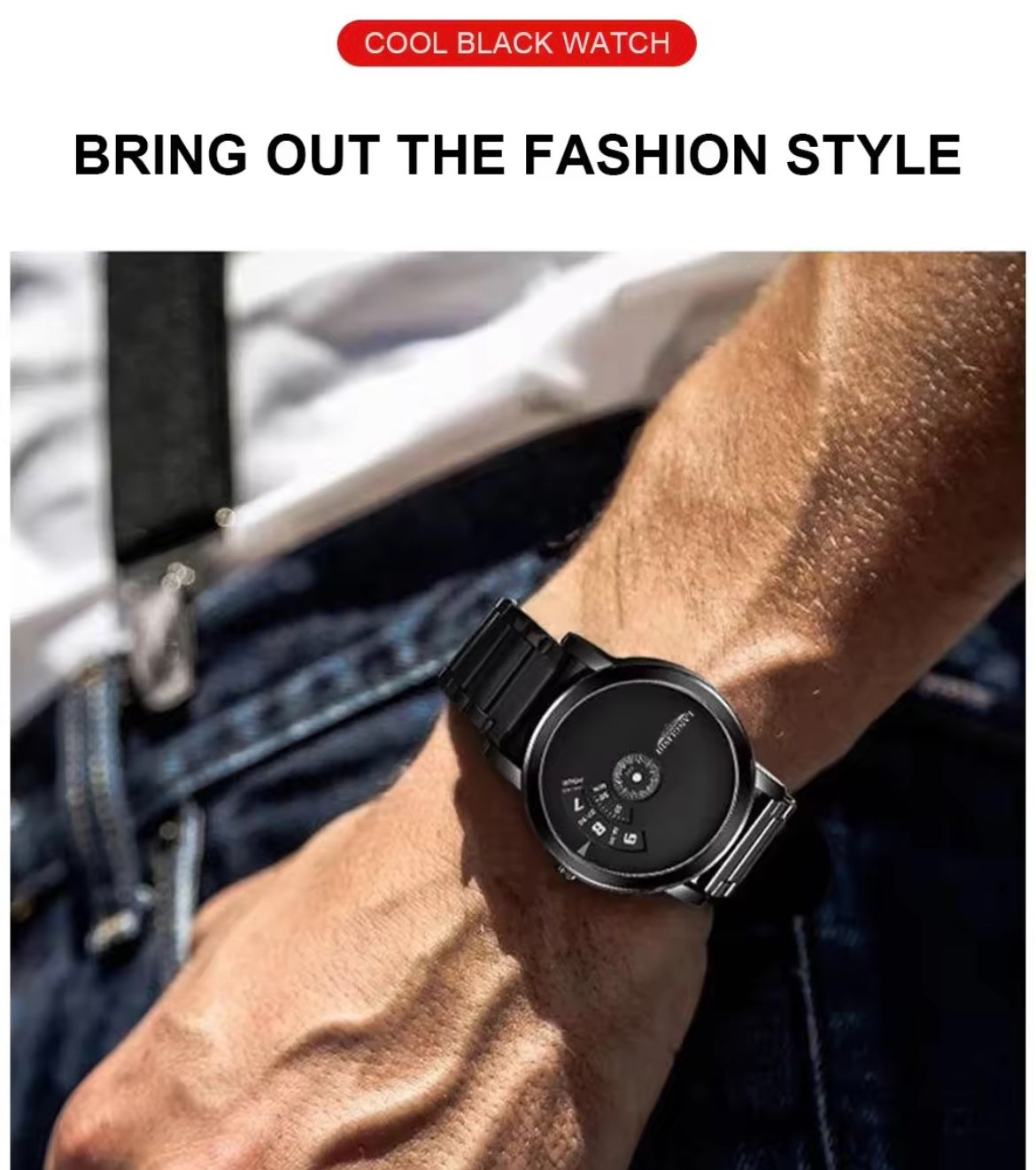 Langlish / LLS  606 Waterproof Men's Watch For Male Students Korean Version Trendy Versatile Steel Couple Automatic Non-Mechanical Watch