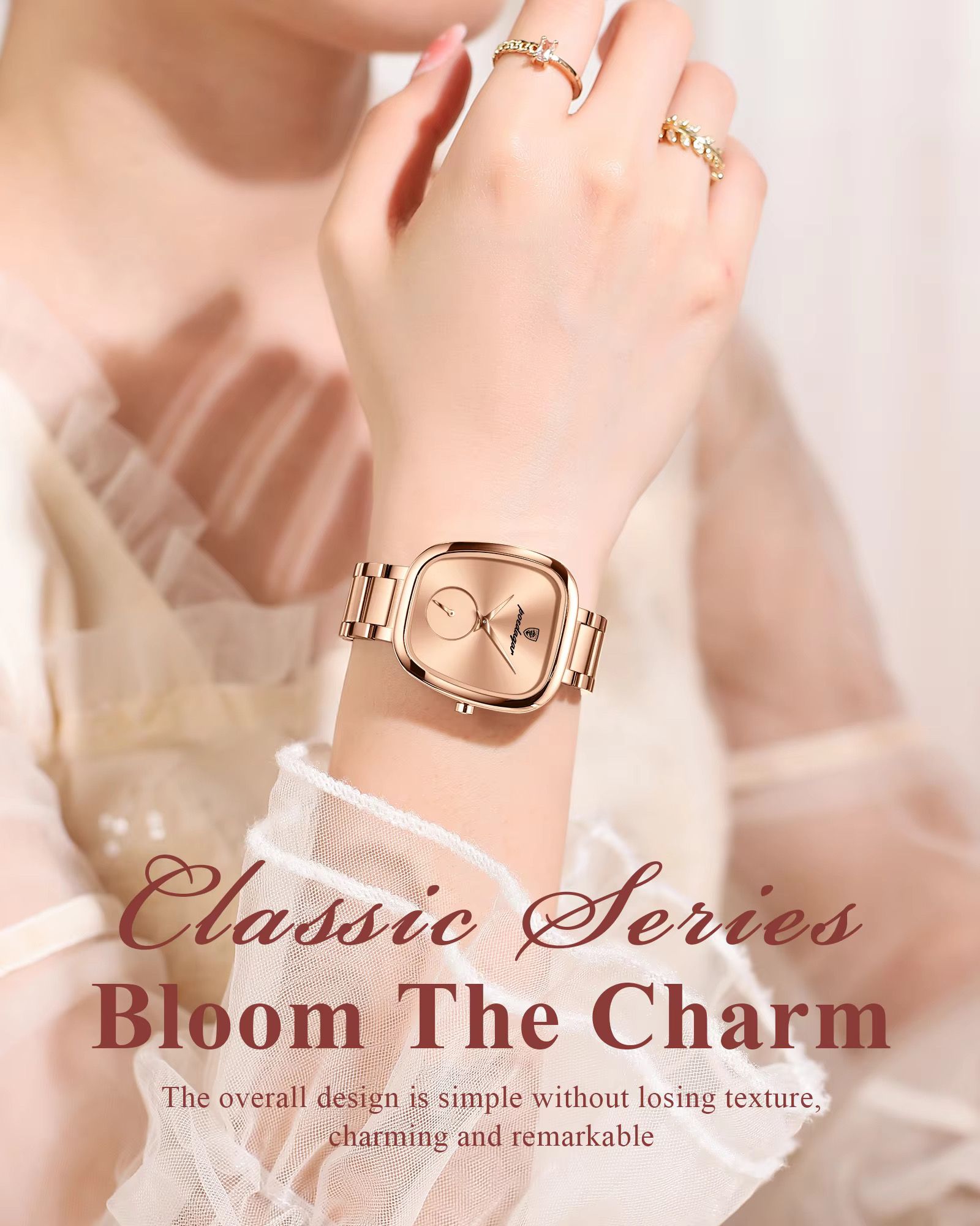 Poedagar 783 Luxury Ladies Watch Accessories Watch Waterproof Stainless Steel Bracelet Quartz Watches for Women