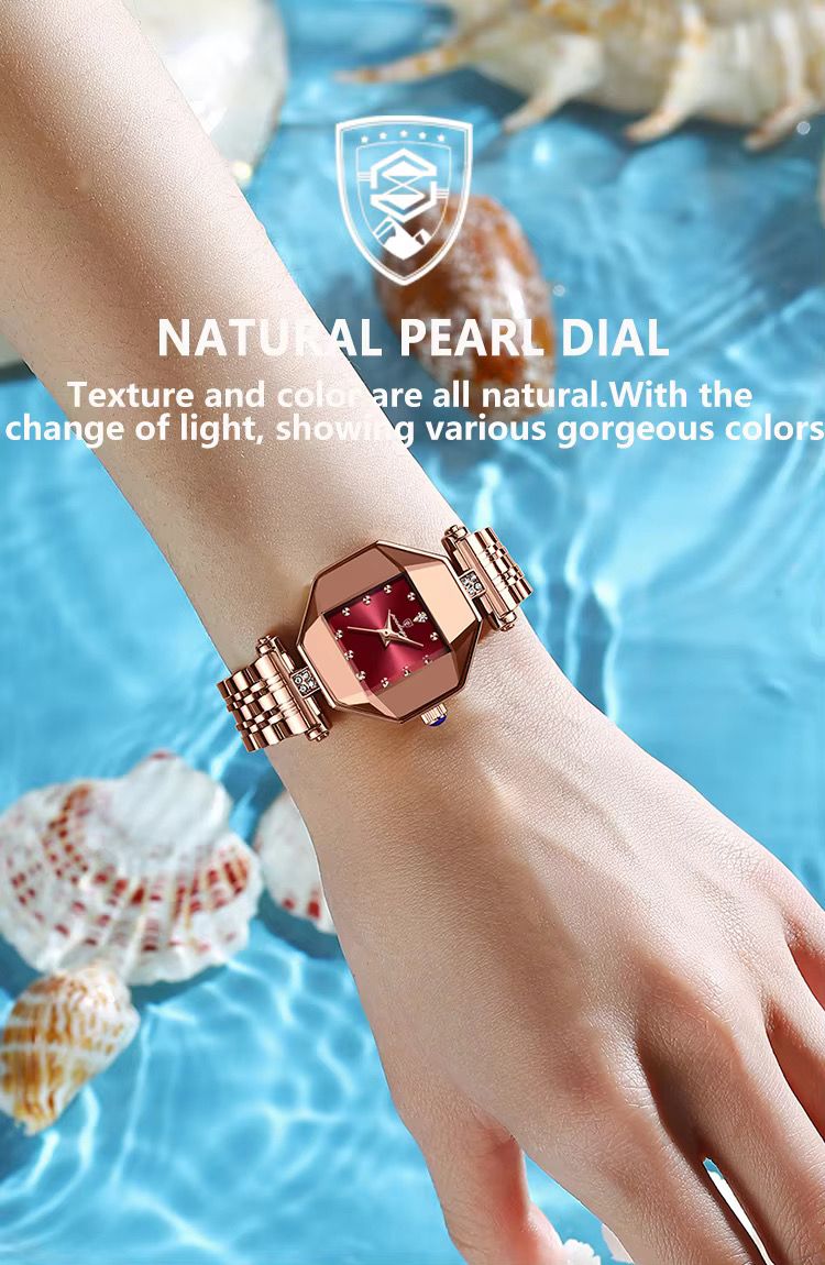 POEDAGAR 368 Women Watches Fashion Luxury Waterproof Quartz Watch Stainless Steel Reloj Top Brand Rose Gold Ladies Wristwatches