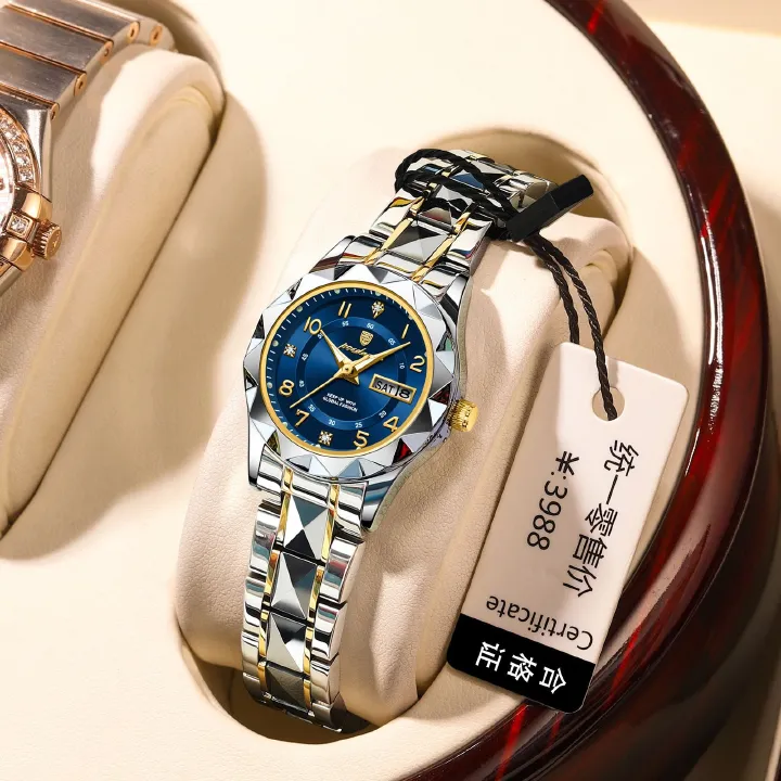 POEDAGAR 782 Fashion Luxury Women Watches Stainless Steel Wristwatch Waterproof Luminous Lady Quartz Watches