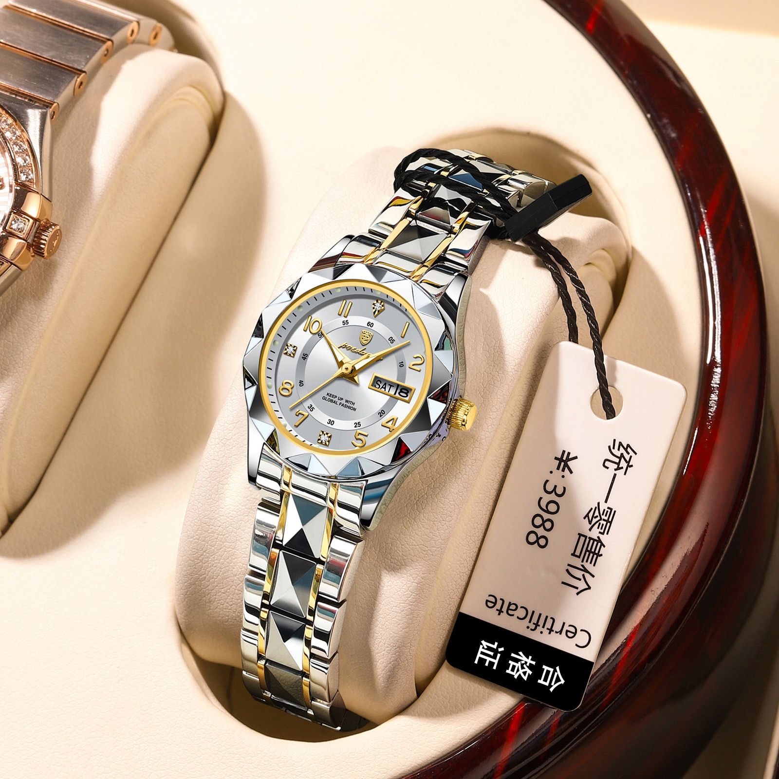 POEDAGAR 782 Fashion Luxury Women Watches Stainless Steel Wristwatch Waterproof Luminous Lady Quartz Watches